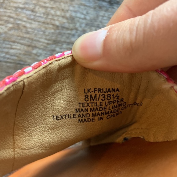 Lucky Brand Frijajana Stripe Slide Sandals Rainbow - Picture 9 of 9